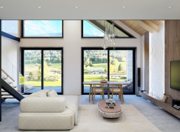 Villa Individuelle 5.5 pièces à Buttes - Maison de vos rêves - Séjour